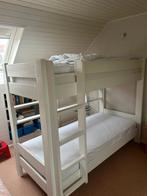 Wit houten stapelbed met toebehoren, Maison & Meubles, Chambre à coucher | Lits superposés & Lits mezzanines, 90 cm, Enlèvement