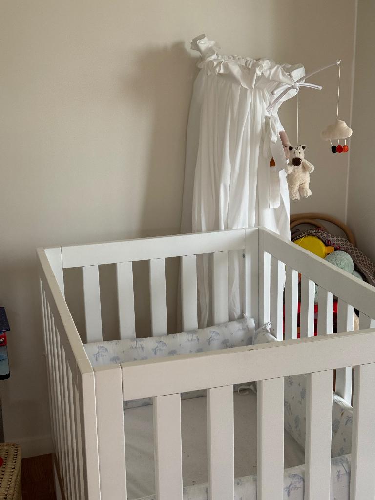 Bopita box met kussen en matras, Kinderen en Baby's, Babyparken, Ophalen, Gebruikt, Rechthoekig, In hoogte verstelbaar