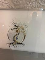 Différente résine sur plaque plexiglas, Enlèvement