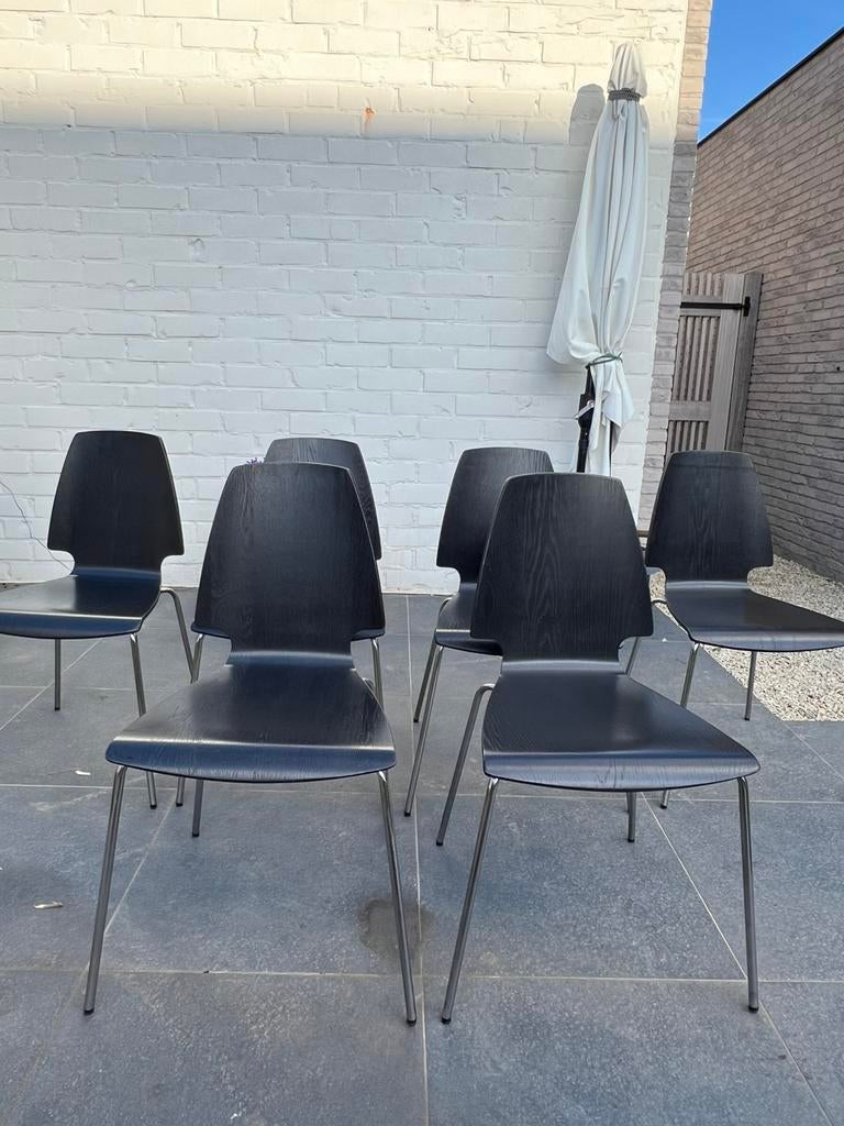6 Stoelen Ikea Vilmar, Ophalen, Gebruikt