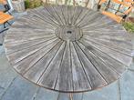 Table de jardin en bois ronde diamètre 120 cm, Enlèvement, Utilisé, Rond, Bois