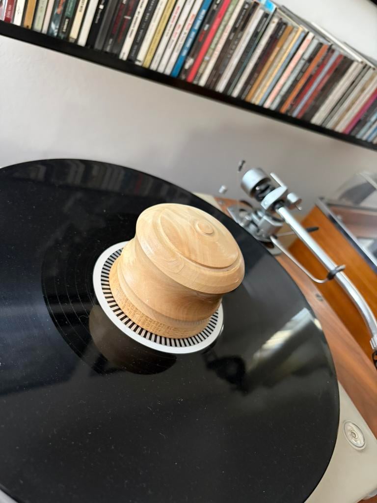 magnifique palet presseur en bois d olivier, TV, Hi-fi & Vidéo, Tourne-disques, Enlèvement ou Envoi, Comme neuf, Sony