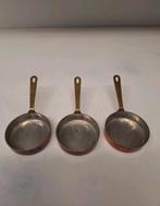 3 moules à pâtisserie en cuivre, Enlèvement ou Envoi