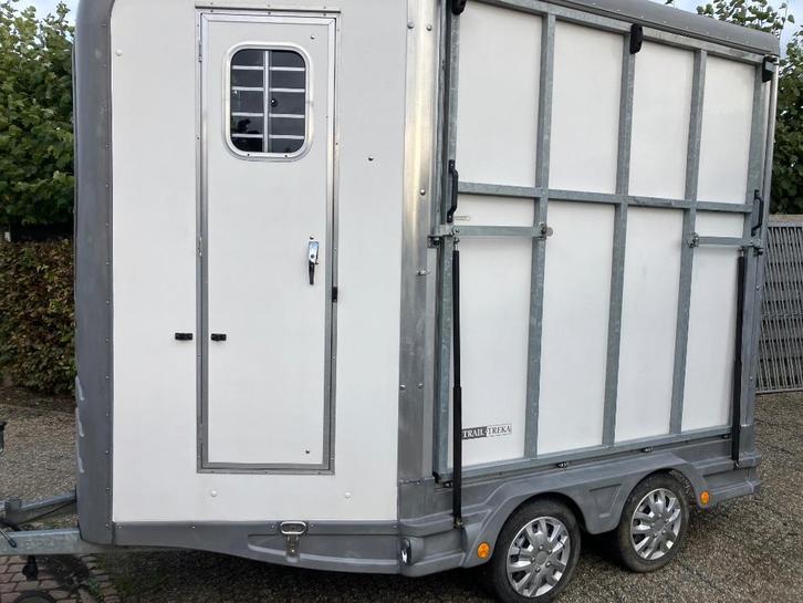 Gebruikte Paardentrailers Equi - Trek, Anssems, Dieren en Toebehoren, Paarden en Pony's | Trailers en Aanhangwagens, Zo goed als nieuw