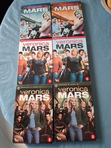 6 x3 dvd boxen  veronica mars  seizoen 1/2/3 comleet, Enlèvement ou Envoi, Comme neuf