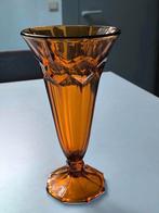 Amberkleurige art deco vaas, Antiek en Kunst, Ophalen of Verzenden