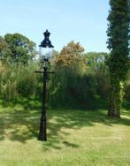 Prachtige en unieke grote zware lantaarn paal in de kleur zw, Staande lamp, Ophalen of Verzenden, Led, Nieuw