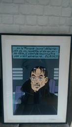 RARE SERIGRAPHIE BLAKE ET MORTIMER 100 EX SIGNEE JACOBS, Ophalen of Verzenden, Kuifje, Zo goed als nieuw, Overige typen