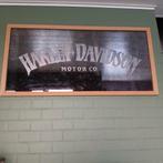 Grote Wandspiegel "Harley Davidson Motor Co", Ophalen, 125 cm of meer, Zo goed als nieuw, Minder dan 100 cm
