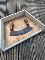 Oud kapblok met mes, Ophalen of Verzenden
