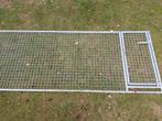 Hondenren / puppyren - galvanisé met draaideur 1.30mx3m, Ophalen, Zo goed als nieuw, 110 cm of meer, 100 cm of meer