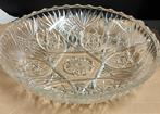 Vintage glazen/kristallen (salade) schaal, Antiek en Kunst, Ophalen