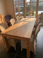 Teak eettafel met stoelen, Huis en Inrichting, Ophalen