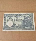 100 Frank 20 Belga Belgie 1932, Ophalen of Verzenden, Los biljet