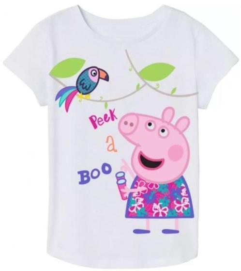 Peppa Pig T-shirt - Wit - Maat 98 - 104 - 110 - 116, Enfants & Bébés, Vêtements enfant | Taille 104, Neuf, Fille, Chemise ou À manches longues