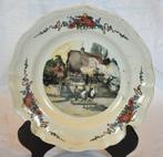 assiette plate obernai sarreguemines decor agriculteur (3), Ophalen of Verzenden