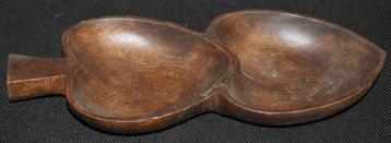 SOSAN Aperitiefschaal van exotisch hout Filippijnen 1960 beschikbaar voor biedingen