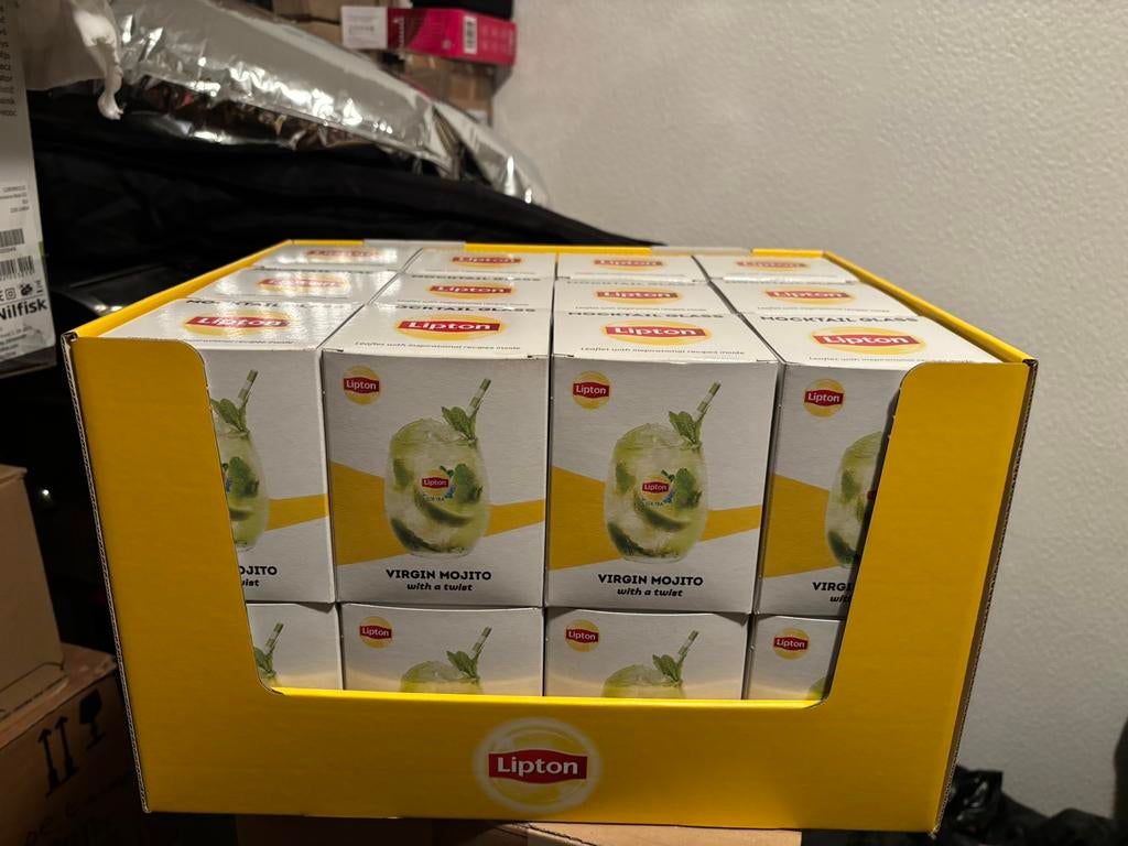Lot de 24 verres a MOJITO / MOCKTAIL NEUF LIPTON dans la, Verzamelen, Glas en Drinkglazen, Nieuw, Frisdrankglas, Ophalen of Verzenden
