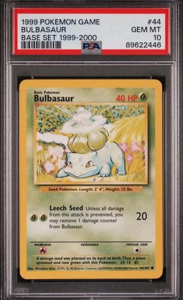 Base Set Bulbasaur PSA10