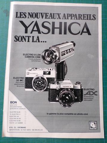 Yashica photographie - publicité papier - 1973