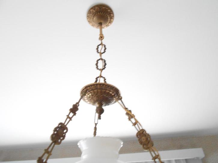 TYPE DE LAMELLES LUSTRÉES, Maison & Meubles, Lampes | Lustres, Comme neuf, Verre, Métal, Autres matériaux, Enlèvement