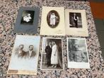 Lot van 6 oude foto’s. 4 stuks groter op karton, Verzamelen, Ophalen of Verzenden, Voor 1940, Gebruikt, Foto