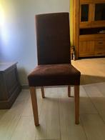 Eetkamer stoelen 8 stuks, Huis en Inrichting, Stoelen, Ophalen, Gebruikt, Bruin, Stof