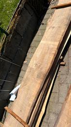22m aude droge eiken planken te koop, Tuin en Terras, Palen, Balken en Planken, Ophalen, Planken, Zo goed als nieuw, Hardhout