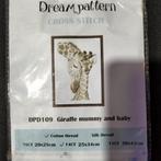 Borduurpakket giraf, Enlèvement ou Envoi, Comme neuf, Set à broder