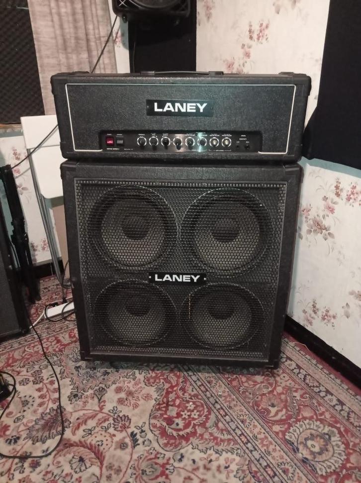 LANEY AOR 100 SERIES II + 4X12 INCH SPEAKERKAST, Muziek en Instrumenten, Versterkers | Bas en Gitaar, Gebruikt, Gitaar, 100 watt of meer