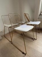 Maisons du Monde – 4x HUPPY stoelen goud + sets  kussens, Huis en Inrichting, Stoelen, Ophalen, Overige kleuren, Zo goed als nieuw