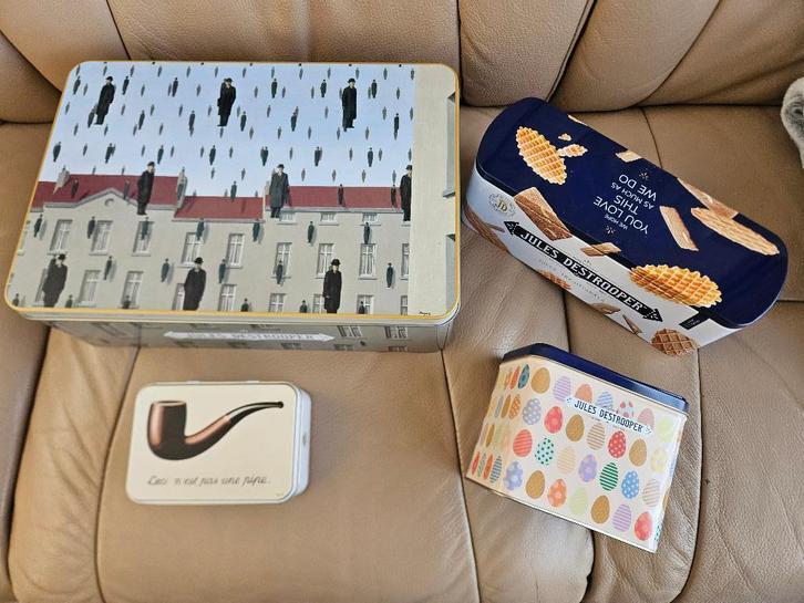 Set Lege Dozen Jules Destrooper, Verzamelen, Blikken, Zo goed als nieuw, Koek(jes), Overige merken, Ophalen