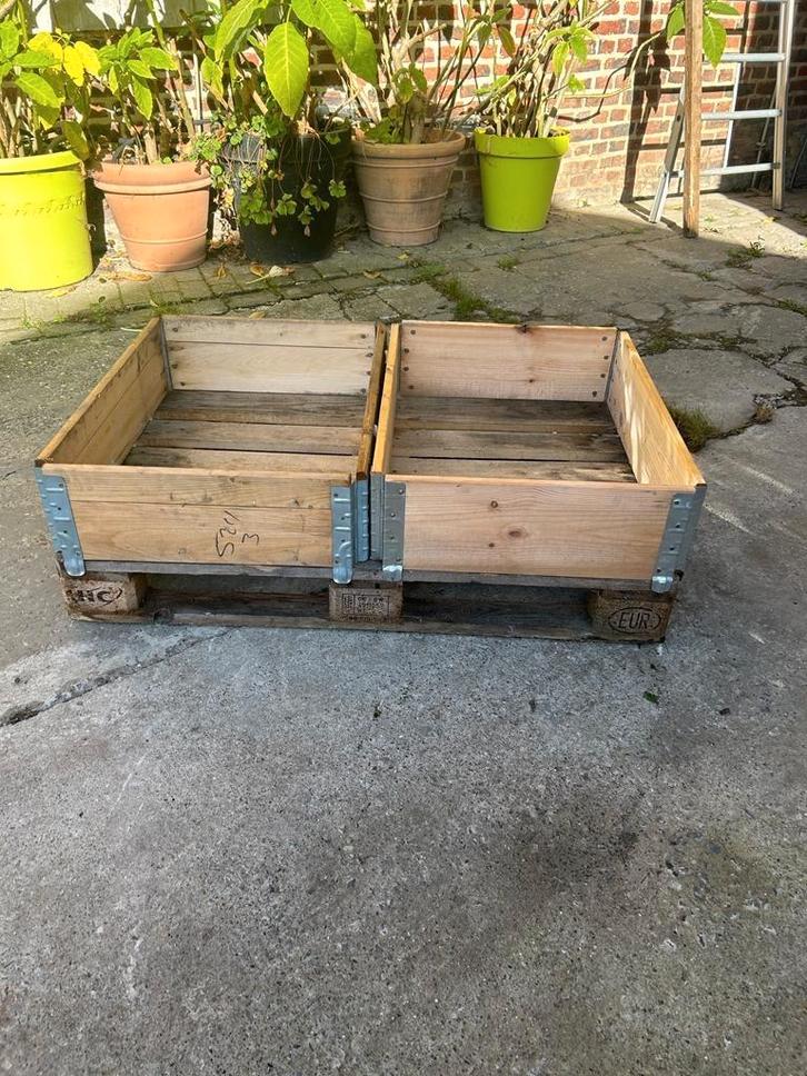 Moestuin kruidenbak plantenbak compostbak, Bricolage & Construction, Bois & Planches, Comme neuf, Palette, Enlèvement