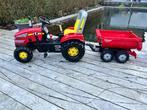 Rolly Toys Traptractor xtrac met versnelling en kar, Ophalen, Gebruikt, Overige merken, Met kar of aanhanger