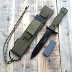 Militair mes (26,5 cm) in groen cordura foedraal, Verzenden, Landmacht, Mes of Dolk