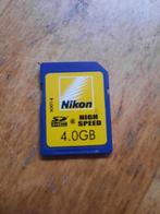 Nikon ALM00038NK 4GB SDHC Klasse 6 geheugenkaart, Audio, Tv en Foto, Foto | Geheugenkaarten, Ophalen of Verzenden, Zo goed als nieuw