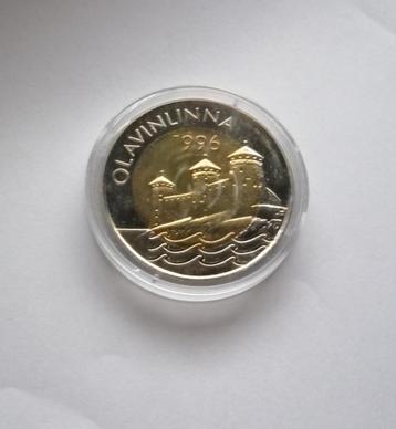 5 euro 1996 Finlande monnaie de fantaisie Olavinlinna chatea