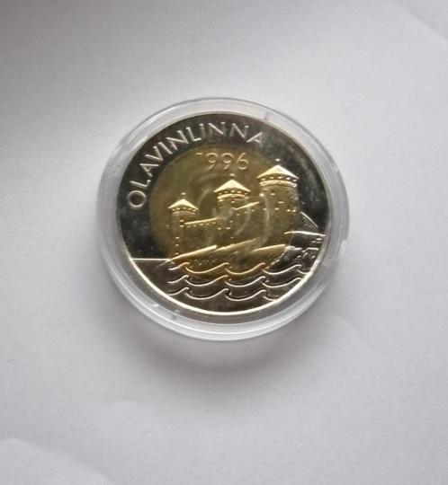 5 euro 1996 Finland munt Olavinlinna, Postzegels en Munten, Munten | Europa | Euromunten, Losse munt, 5 euro, Finland, Ophalen of Verzenden