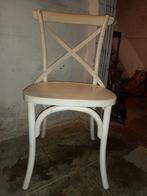 4 witte houten stoelen, Huis en Inrichting, Zo goed als nieuw, Ophalen