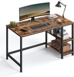 Computertafel met 2 legplanken - 120x60cm blad - vintage, Huis en Inrichting, Bureaus, Ophalen, Nieuw, Bureau