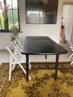 Zwart houten tafel 180x80 x76, Rond, 50 à 100 cm, Enlèvement, Utilisé