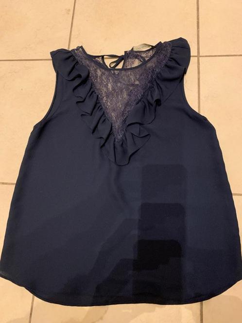 blouse bleu marine foncée Zara (S)., Kleding | Dames, Blouses en Tunieken, Zo goed als nieuw, Maat 38/40 (M), Blauw, Ophalen of Verzenden