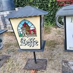 3 Stuks - Bier Reclame - Lichte kapellen Leffe , Haecht, Verzamelen, Biermerken, Ophalen, Gebruikt, Reclamebord, Plaat of Schild