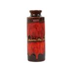 Rode Fat Lava Vaas Scheurich West Germany Keramiek 203-26, Maison & Meubles, Accessoires pour la Maison | Vases, Rouge, Moins de 50 cm