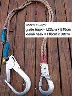 2 identieke vanglijnen met haken,  totaalprijs 40 euro, Enlèvement, Utilisé