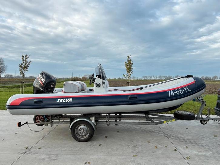 Selva RIB 5m Suzuki DF70, Watersport en Boten, Rubberboten, Gebruikt, Zodiac, 70 tot 120 pk, Benzine, Ophalen