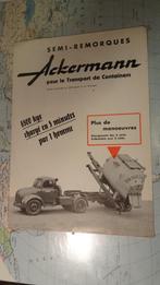 Folder publicitaire - Ackerman Semi-remorques, Livres, Catalogues & Dépliants, Utilisé, Enlèvement ou Envoi