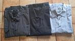 🎁 Lot de 3 chemises manches longues - grandes tailles, Envoi, Porté, Noir