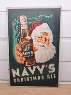 Reclame bord 1967 Navy's Christmas Ale Brouwerij La Marine, Verzamelen, Merken en Reclamevoorwerpen, Ophalen of Verzenden, Gebruikt