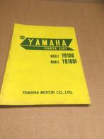 Liste des pièces Yamaha YB100, Yamaha